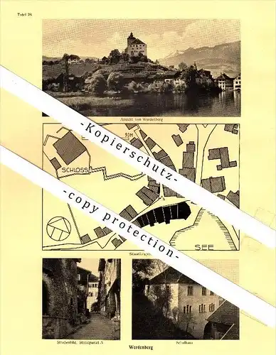 Photographien / Ansichten , 1937 , Werdenberg und Azmoos , Prospekt , Fotos , Architektur !!!