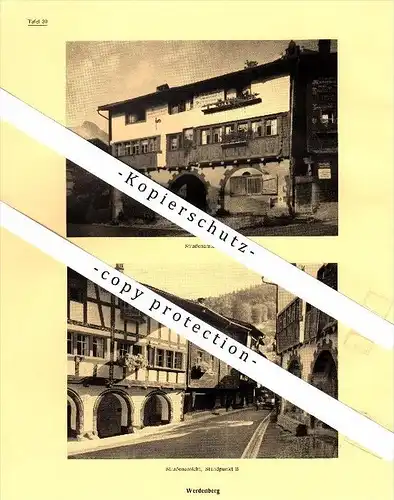 Photographien / Ansichten , 1937 , Werdenberg , Prospekt , Fotos , Architektur !!!
