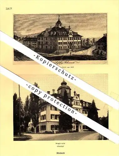 Photographien / Ansichten , 1937 , Rheineck SG , Löwenhof , Prospekt , Fotos , Architektur !!!