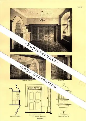Photographien / Ansichten , 1937 , Rheineck SG , Löwenhof , Prospekt , Fotos , Architektur !!!