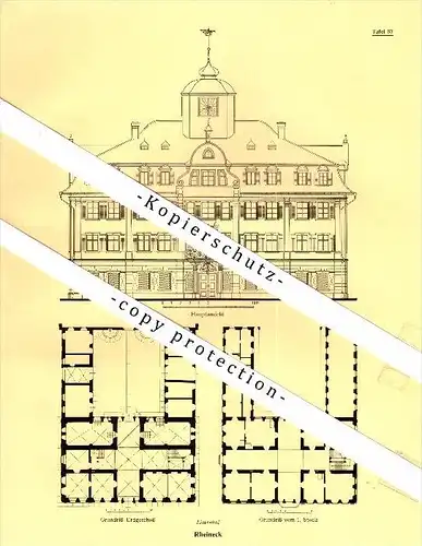 Photographien / Ansichten , 1937 , Rheineck SG , Löwenhof , Prospekt , Fotos , Architektur !!!