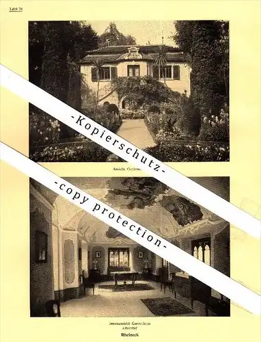 Photographien / Ansichten , 1937 , Rheineck SG , Löwenhof , Prospekt , Fotos , Architektur !!!