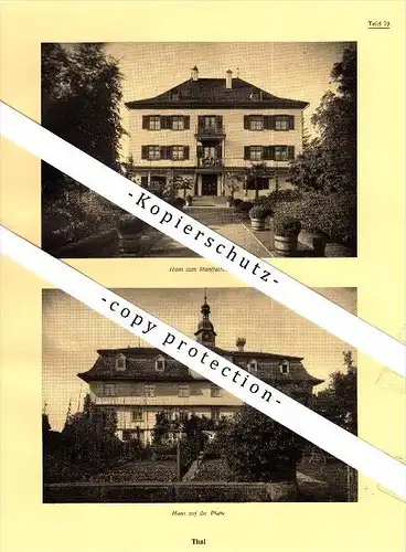 Photographien / Ansichten , 1937 , Thal SG , Haus Stauffacher , Trüeterhof , Prospekt , Fotos , Architektur !!!