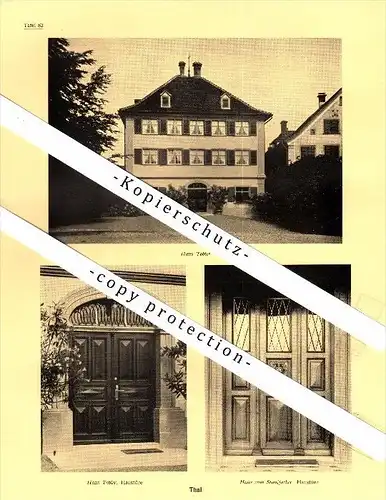 Photographien / Ansichten , 1937 , Thal SG , Haus Tobler , Stauffacher , Trüeterhof , Prospekt , Fotos , Architektur !!!