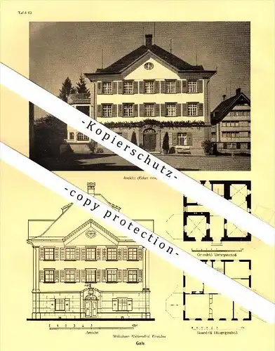 Photographien / Ansichten , 1937 , Berg , Tübach , Gais , Prospekt , Fotos , Architektur !!!