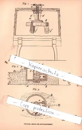 Original Patent  - Carl Kampmann jr. in Mülheim a. Ruhr , 1905 , Waschmaschine !!!