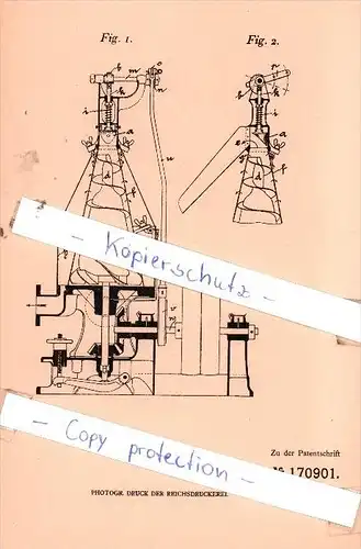 Original Patent  -  P. Horstmann in Preusz. Stargard , 1905 , Entschalen von breiigen Massen !!!