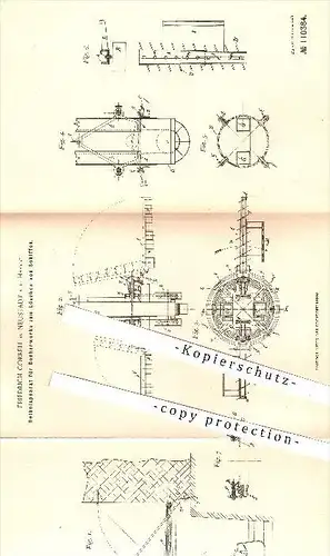 original Patent - Friedrich Correll , Neustadt / Haardt , 1899 , Beiholapparat für Becherwerke zum Löschen der Schiffe