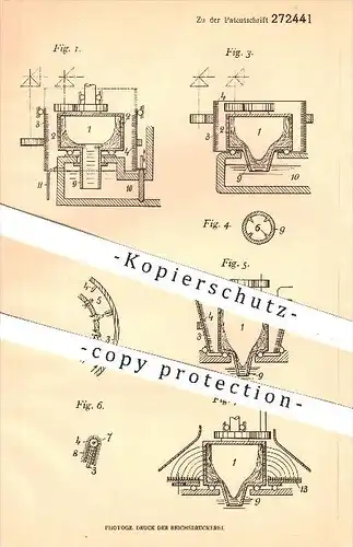 original Patent - Gedeon von Pazsiczky , Riga , Russland , 1912 , Erzeugung von Glasgespinst mit Fliehkraft , Glas !!!