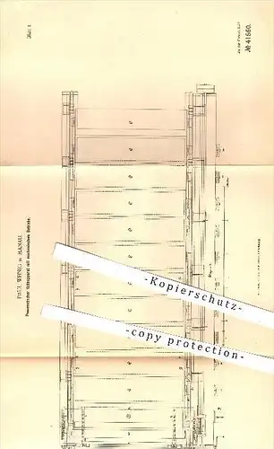 original Patent - Paul Weinig in Hanau , 1886 , Pneumatischer Keimapparat , Keimen , Keim , Bier , Brauerei , Malz !!!