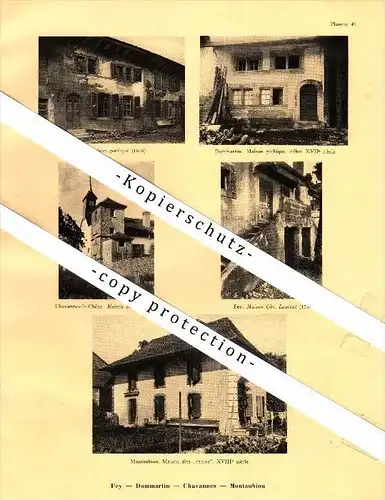 Photographien / Ansichten , 1933 , Fey , Dommartin , Montaubion-Chardonney , Ogens , Pailly , Sugnens !!!