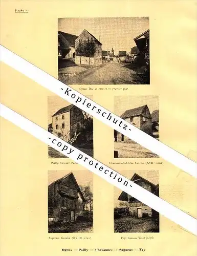 Photographien / Ansichten , 1933 , Fey , Dommartin , Montaubion-Chardonney , Ogens , Pailly , Sugnens !!!