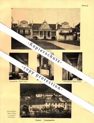 Photographien / Ansichten , 1933 , Mathod , Romainmotier , Prospekt , Architektur , Fotos !!!
