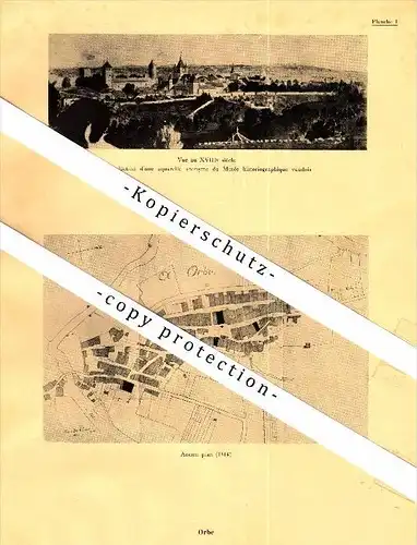 Photographien / Ansichten , 1933 , Orbe , VD , Prospekt , Architektur , Fotos !!!