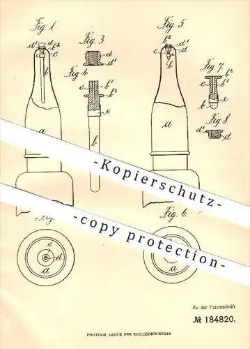 original Patent - Carl Karberg , Lübeck , 1905 , Gummisauger für Milch , Sauger , Kindernahrung , Milchflasche , Nahrung