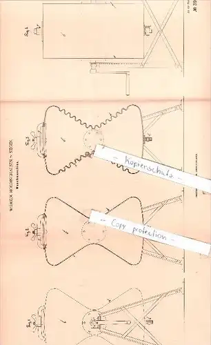 Original Patent  - Wilhelm Holdinghausen in Siegen , 1886 , Waschmaschine !!!