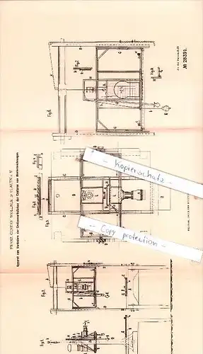 Original Patent  - Franz Gustav Wollner in Plauen i. V.  , 1884 , Instrumente !!!