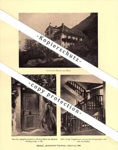 Photographien / Ansichten , 1910 , Altdorf , Prospekt , Architektur , Fotos !!!