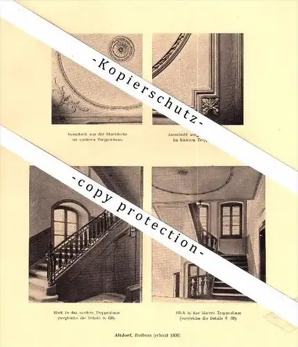 Photographien / Ansichten , 1910 , Altdorf , Prospekt , Architektur , Fotos !!!