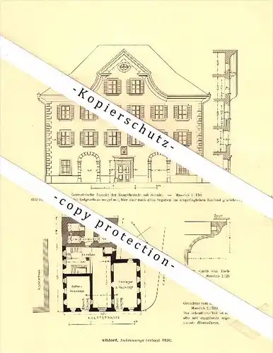 Photographien / Ansichten , 1910 , Altdorf , Prospekt , Architektur , Fotos !!!