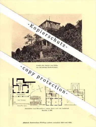 Photographien / Ansichten , 1910 , Altdorf , Prospekt , Architektur , Fotos !!!