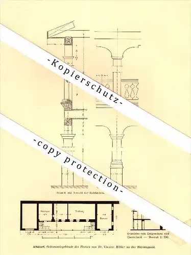 Photographien / Ansichten , 1910 , Altdorf , Prospekt , Architektur , Fotos !!!