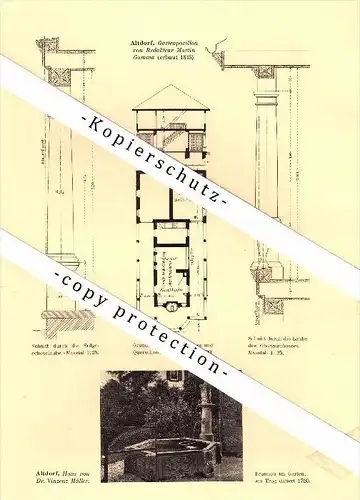 Photographien / Ansichten , 1910 , Altdorf , Prospekt , Architektur , Fotos !!!