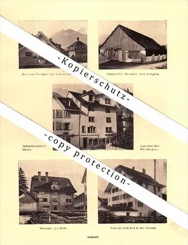 Photographien / Ansichten , 1910 , Altdorf , Prospekt , Architektur , Fotos !!!