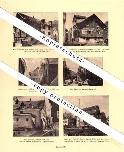 Photographien / Ansichten , 1910 , Andermatt , Prospekt , Architektur , Fotos !!!