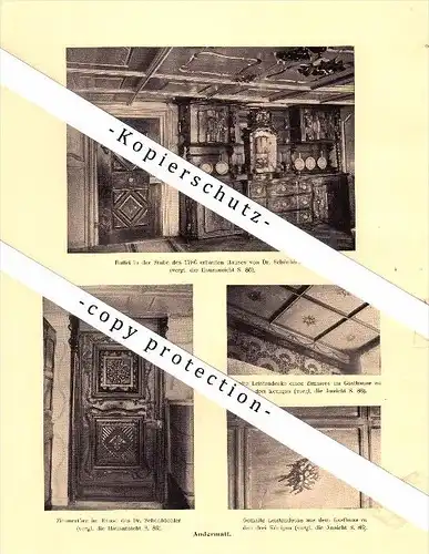 Photographien / Ansichten , 1910 , Andermatt , Prospekt , Architektur , Fotos !!!