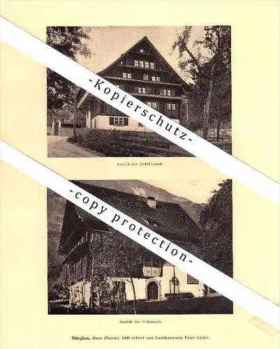 Photographien / Ansichten , 1910 , Bürglen , Prospekt , Architektur , Fotos !!!