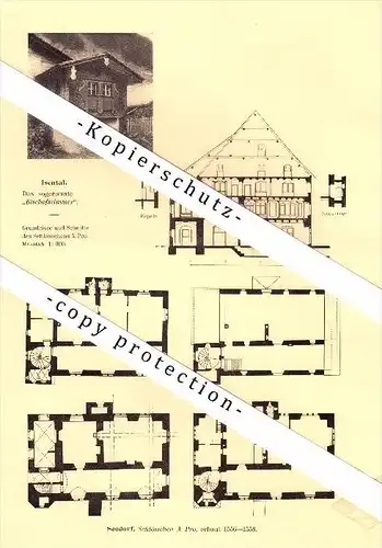 Photographien / Ansichten , 1910 , Seedorf und Isenthal , Prospekt , Architektur , Fotos !!!