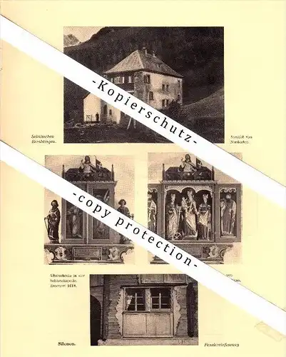 Photographien / Ansichten , 1910 , Wassen und Silenen , Prospekt , Architektur , Fotos !!!