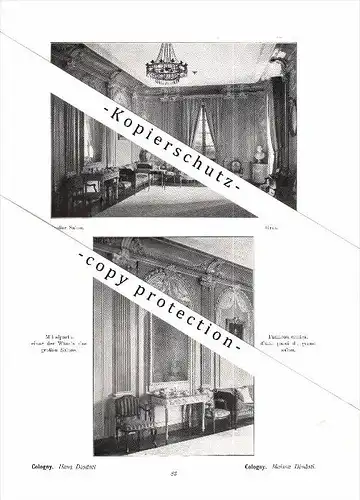 Photographien / Ansichten , 1912 , Cologny , Chambésy , Vernier , Genthod , Prospekt , Architektur , Fotos !!!