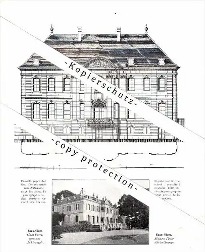 Photographien / Ansichten , 1912 , Eaux-Vives , Prospekt , Architektur , Fotos !!!