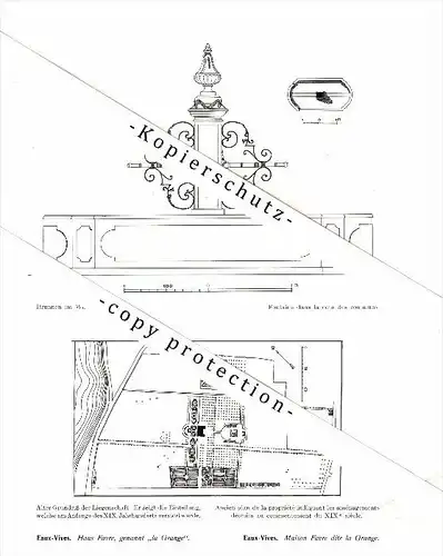 Photographien / Ansichten , 1912 , Eaux-Vives , Prospekt , Architektur , Fotos !!!Eaux-Vives