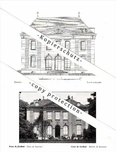 Photographien / Ansichten , 1912 , Creux de Genthod , Prospekt , Architektur , Fotos !!!