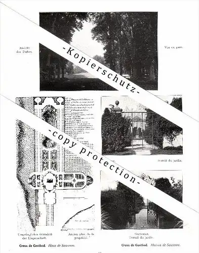 Photographien / Ansichten , 1912 , Creux de Genthod , Prospekt , Architektur , Fotos !!!