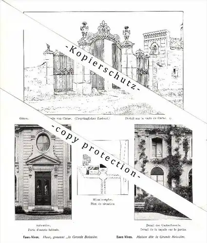 Photographien / Ansichten , 1912 , Saconnex , Bellerive , Lancy , Eaux-Vives , Prospekt , Architektur , Fotos !!!