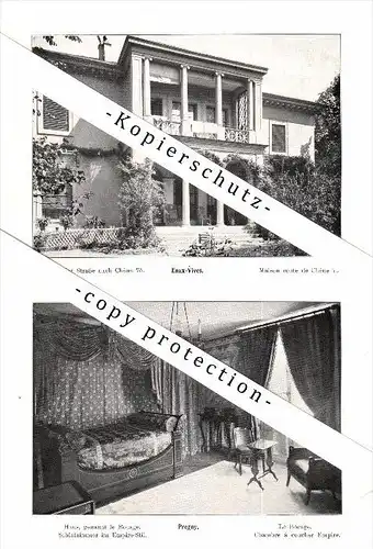 Photographien / Ansichten , 1912 , Pregny-Chambésy , Eaux-Vives , Häuser , Prospekt , Architektur , Fotos !!!