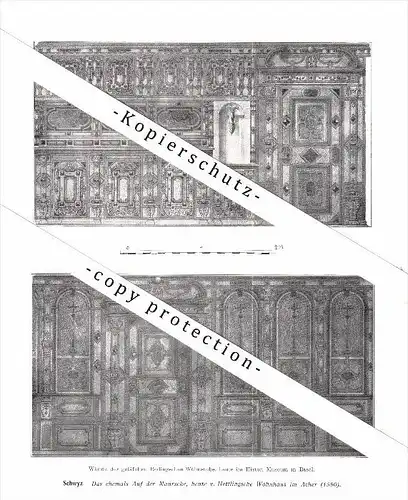 Photographien / Ansichten , 1914 , Schwyz , Prospekt , Architektur , Fotos !!!