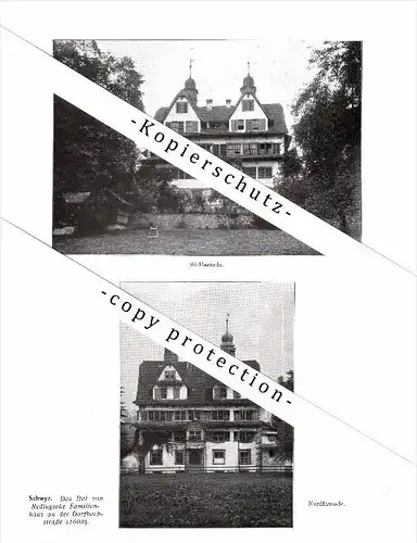 Photographien / Ansichten , 1914 , Schwyz , Prospekt , Architektur , Fotos !!!