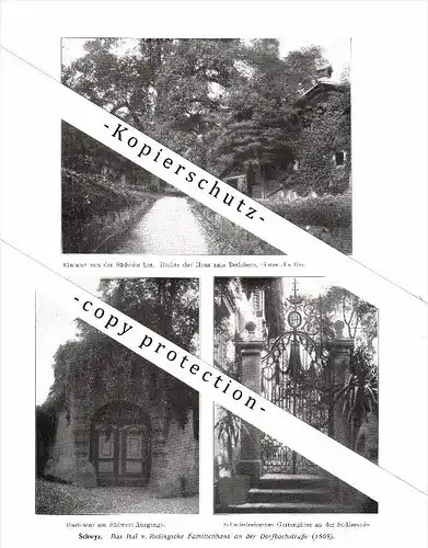 Photographien / Ansichten , 1914 , Schwyz , Prospekt , Architektur , Fotos !!!