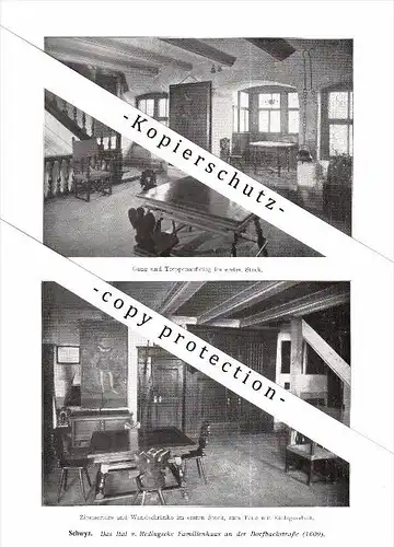 Photographien / Ansichten , 1914 , Schwyz , Prospekt , Architektur , Fotos !!!