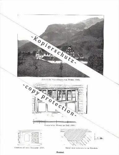 Photographien / Ansichten , 1914 , Schwyz , Muotathal , Prospekt , Architektur , Fotos !!!