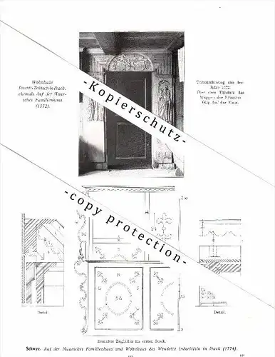 Photographien / Ansichten , 1914 , Schwyz , Muotathal , Prospekt , Architektur , Fotos !!!