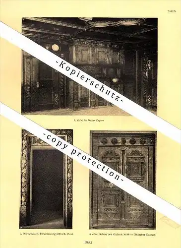 Photographien / Ansichten , 1925 , Ilanz / Glion , Haus Schmid von Grüneck , Prospekt , Architektur , Fotos !!!