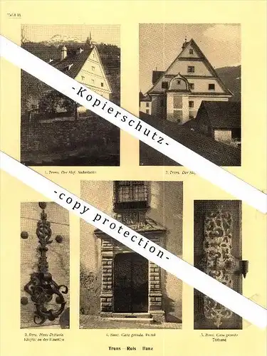 Photographien / Ansichten , 1925 , Ruis , Rueun , Truns , Trun , Ilanz , Prospekt , Architektur , Fotos !!!