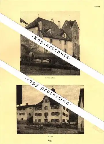 Photographien / Ansichten , 1925 , Seewis i.O. , Trun , Surselva , Villa , Prospekt , Architektur , Fotos !!!