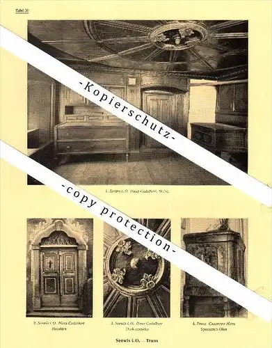 Photographien / Ansichten , 1925 , Seewis i.O. , Trun , Surselva , Villa , Prospekt , Architektur , Fotos !!!